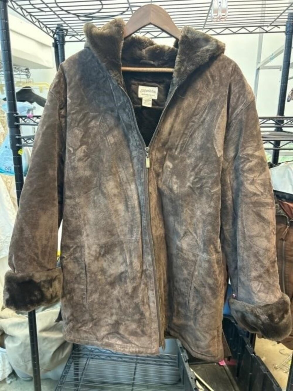 St. John’s Bay Washable Suede Coat